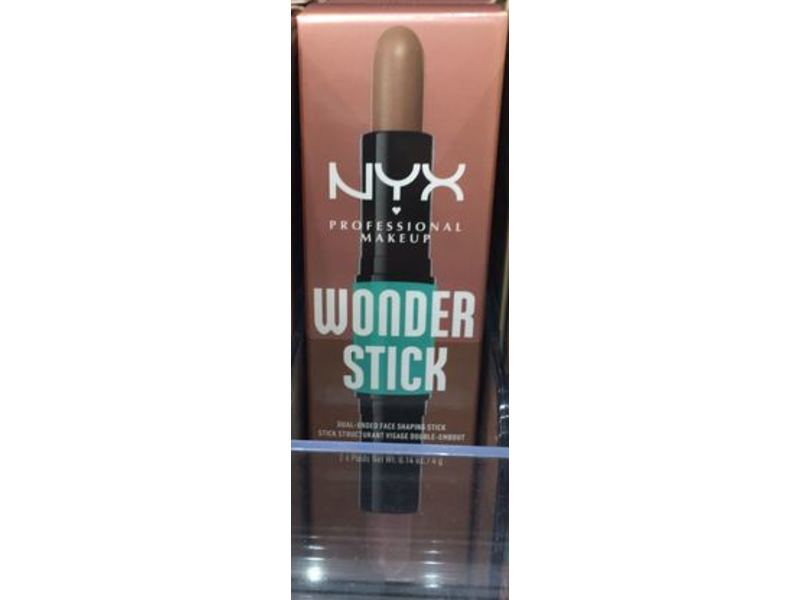 NYX Professional Makeup Wonder Stick 2-In-1 Highlight & Contour, Light Medium, 0.28 oz
