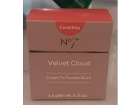 No7 Velvet Cloud Cream To Powder Blush, Coral Kiss, 0.15 oz/4.5 g - Image 3