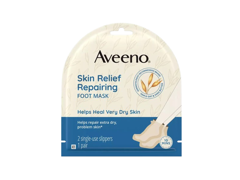 Aveeno Skin Relief Repairing Foot Mask, 1 Pair