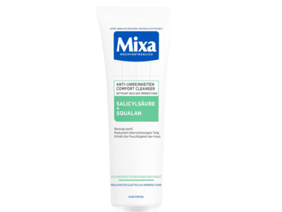 Mixa Comfort Cleansing Anti-Blemish Cleanser, Salicylic Acid and Squalane, 150 mL