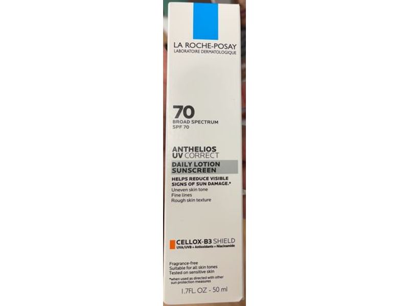 La Roche-Posay Anthelios Uv Correct Daily Lotion Sunscreen, SPF 70, 1.7 fl oz/50 mL