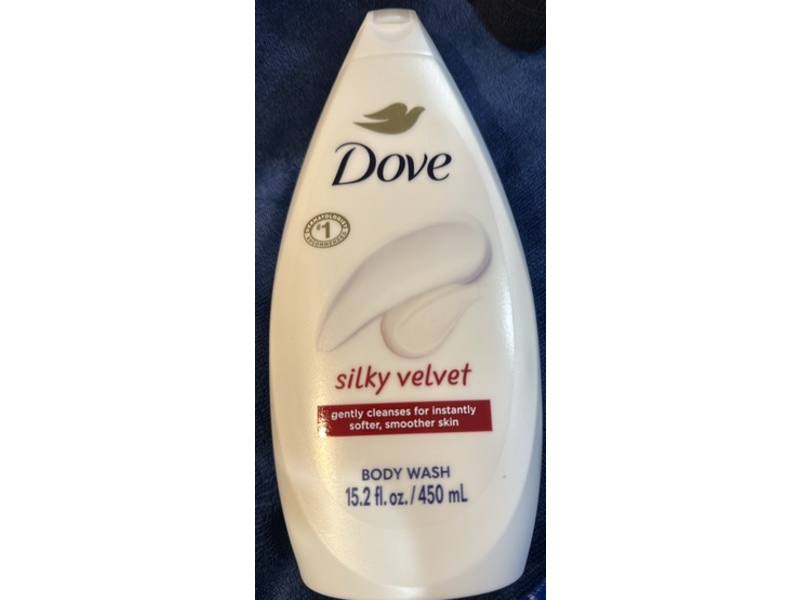 Dove Body Wash, Silky Velvet, 15.2 fl oz/450 mL, Pack Of 2