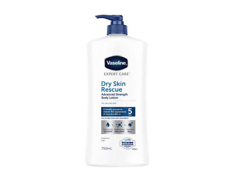 Vaseline Expert Care Dry Skin Rescue Advanced Strength Body Lotion, 750 mL