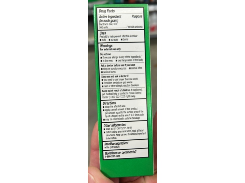 Equate Bacitracin Zinc Ointment, 1 oz/28 g