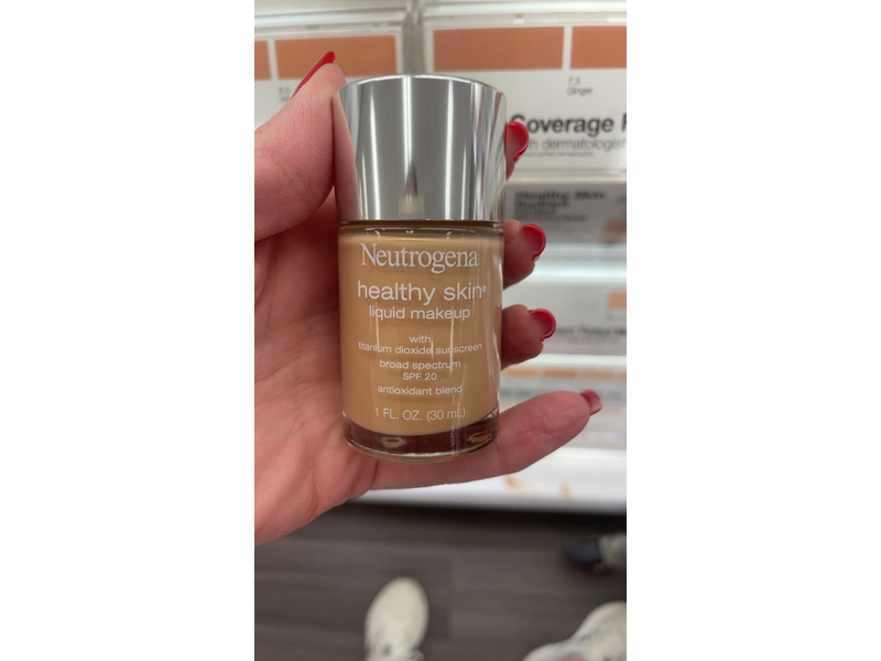 Neutrogena Healthy Skin Liquid Makeup, Soft Beige 50, SPF 20, 1 fl oz/30 mL