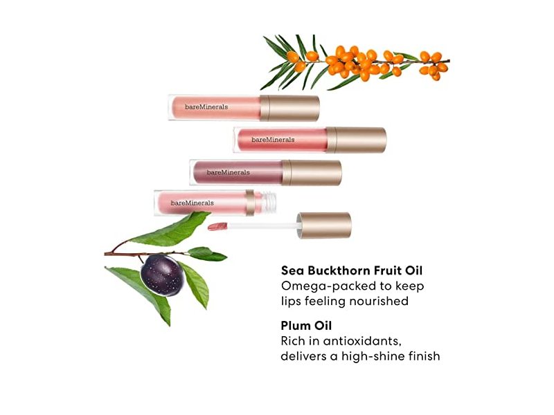 bareMinerals Mineralist Gloss-Balm, Peace, 0.13 fl oz/4mL