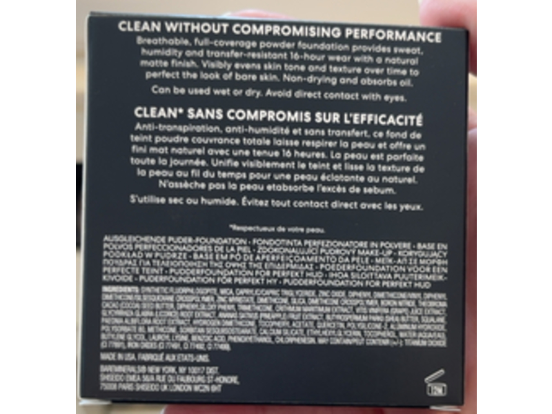 bareMinerals Barepro 16HR Skin-Perfecting Powder Foundation, Light 25 Neutral, 0.28 oz/8 g