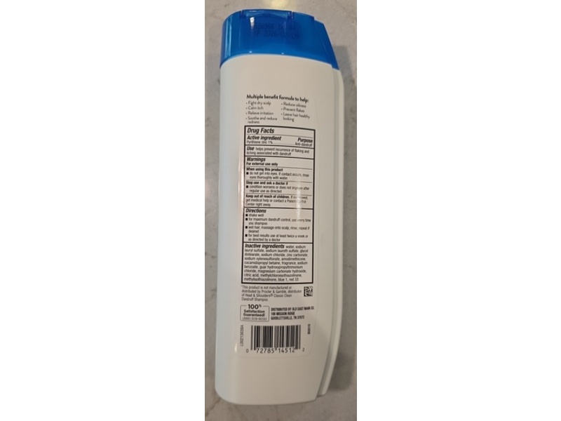Studio Selection Simply Clean Dandruff Shampoo, Pyrithione Zinc, 12.5 fl oz/370 mL