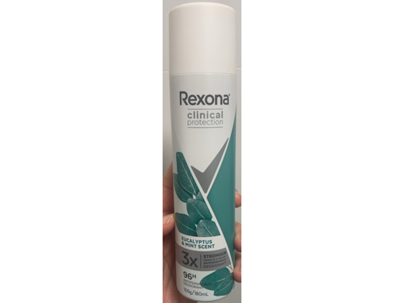 Rexona Clinical Protection Antiperspirant & Deodorant, Eucalyptus & Mint Scent,180 mL