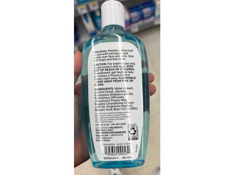 Walgreens Refresh & Cleanse Astringent, 10 fl oz/296 mL