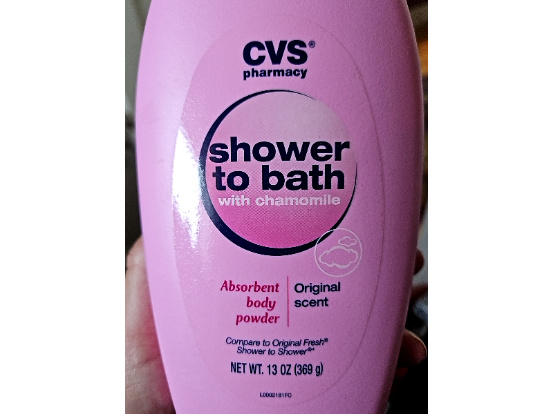 CVS Pharmacy Shower To Bath Absorbent Body Powder, Original Scent, 13 oz/369 g