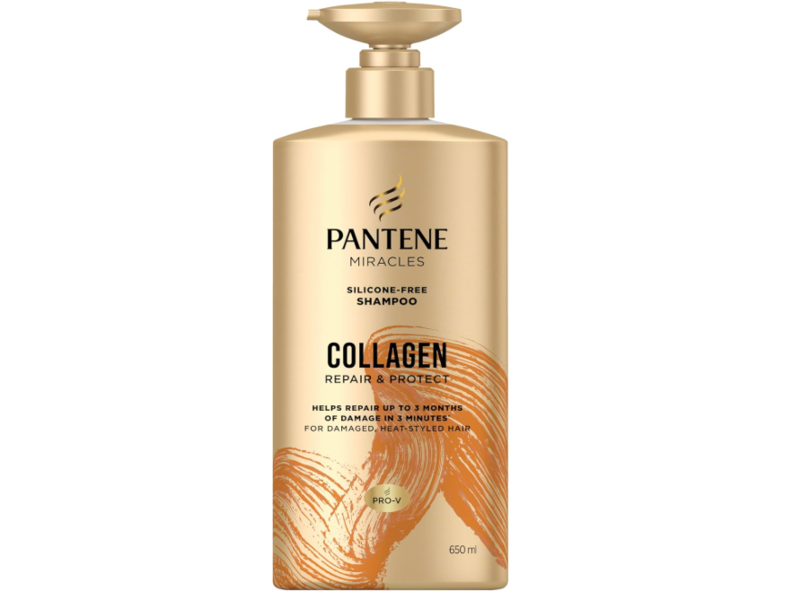 Pantene Miracles Repair & Protect Silicone-Free Shampoo, Collagen, 650 mL