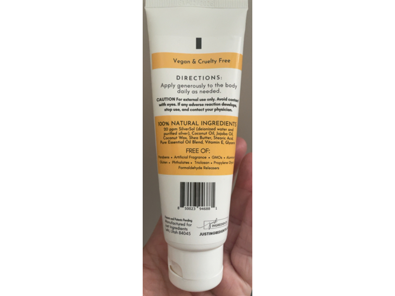 Just Ingredients Body Lotion, Sweet Citrus, 3.4 oz/96 g