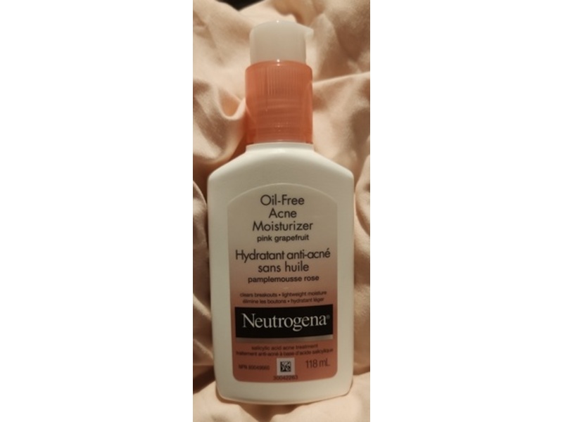 Neutrogena Oil-Free Acne Moisturizer, Pink Grapefruit, 118 mL
