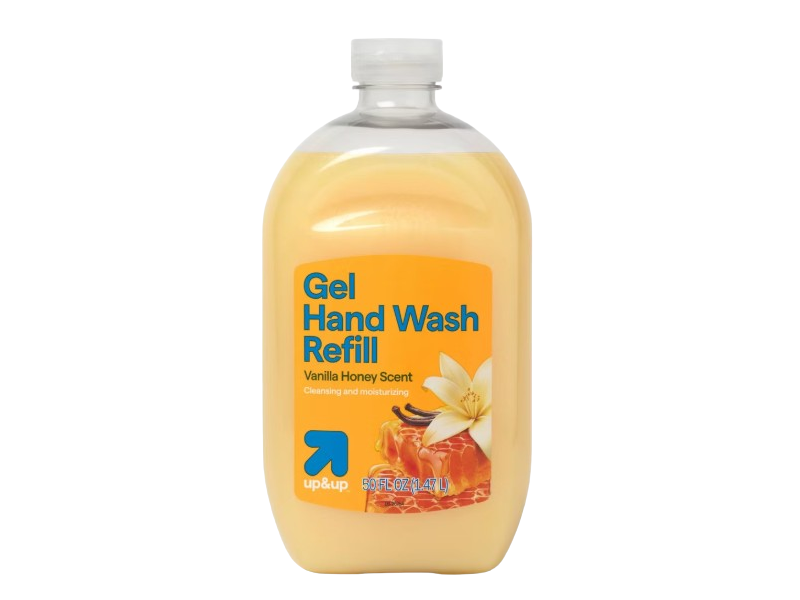 up&up Gel Hand Wash Refill, Vanilla Honey Scent, 50 fl oz/1.47 L