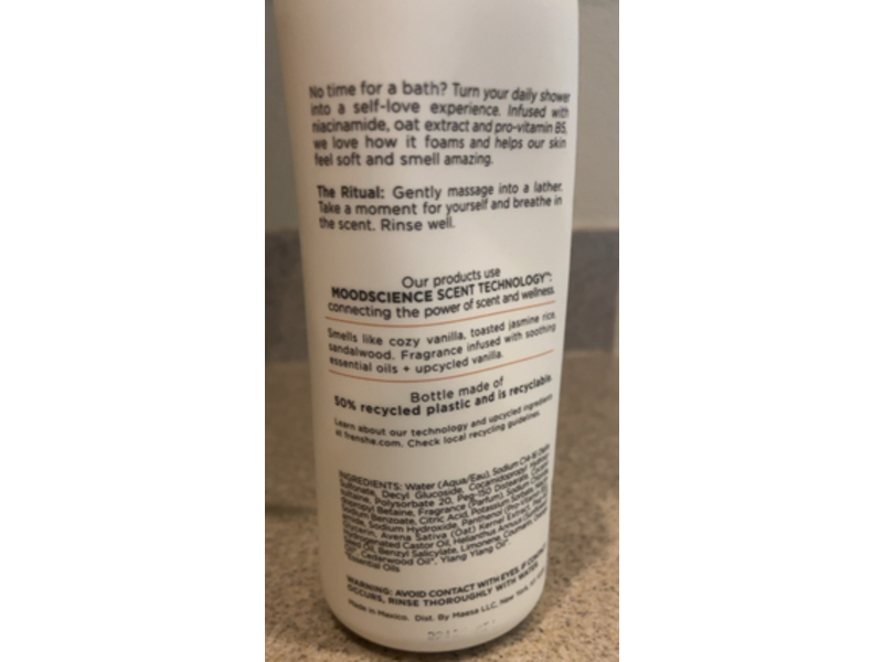 Being Frenshe Renewing Body Wash, Niacinamide, Fresh Cashmere Vanilla, 14 fl oz/414 mL