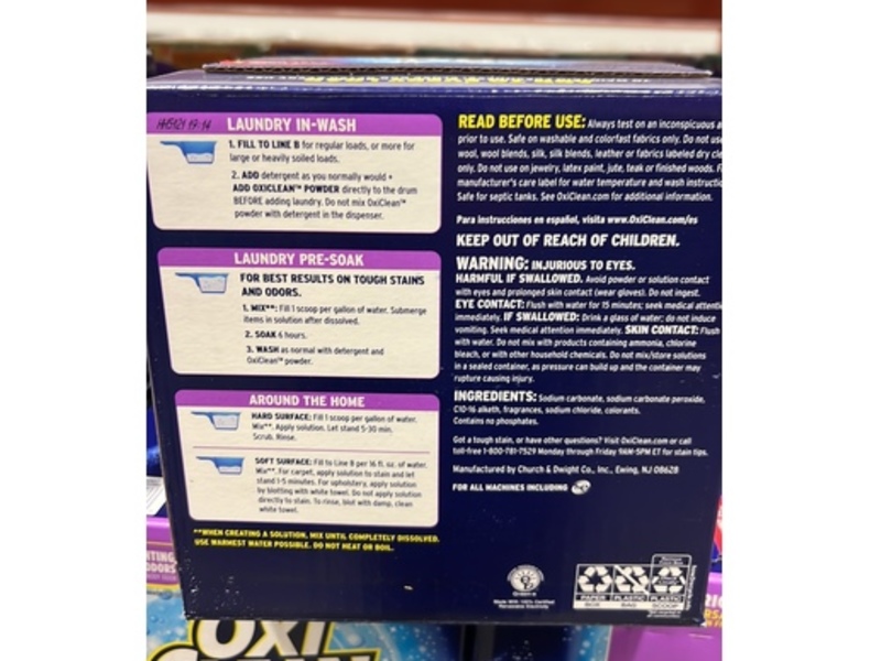 OxiClean Max Efficiency Odor Blasters Odor & Stain Remover, 4.98 kg