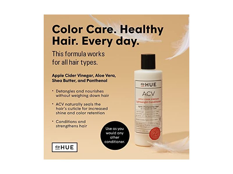 dpHue Lightweight Conditioner, Apple Cider Vinegar, 8.5 fl oz/250 mL