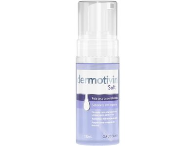 Dermotivin Soft Facial Cleansing Foam Soap, 130 mL