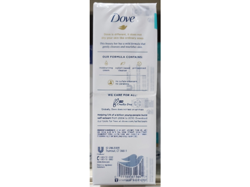 Dove Sensitive Skin Moisturizing Cream Bar, 3.75 oz/106 g, Pack Of 6