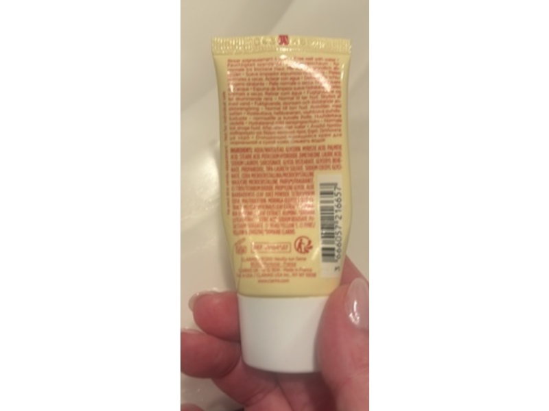 Clarins Paris Hydrating Gentle Foaming Cleanser, 1 oz/30 mL