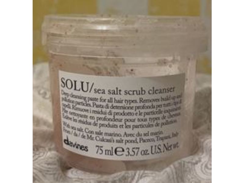 Davines Solu Scrub Cleanser, Sea Salt, 3.57 oz/75 mL