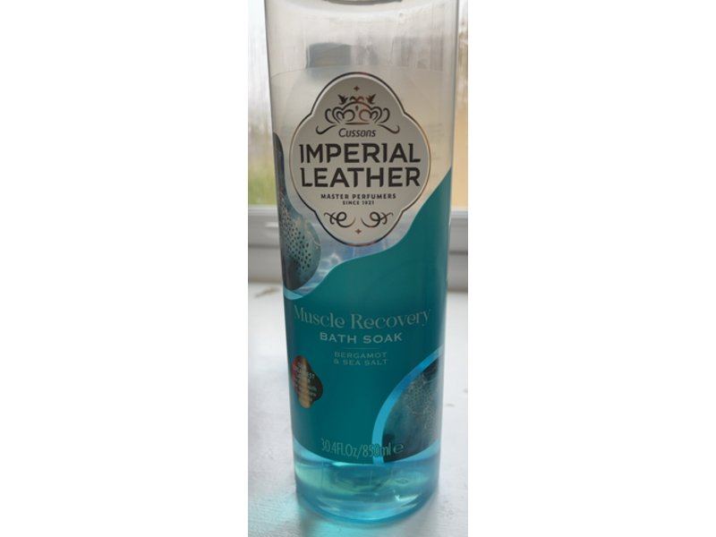 Imperial Leather Muscle Recovery Bath Soak, Bergamot & Sea Salt, 30.4 fl oz/850 mL