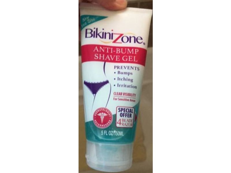 Bikini Zone Anti-Bump Shave Gel, 5 fl oz/150 mL