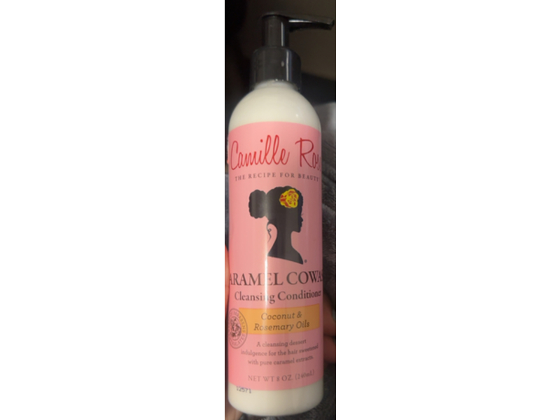 Camille Rose Caramel Cowash Cleansing Conditioner, Coconut & Rosemary Oils, 8 oz/240 mL