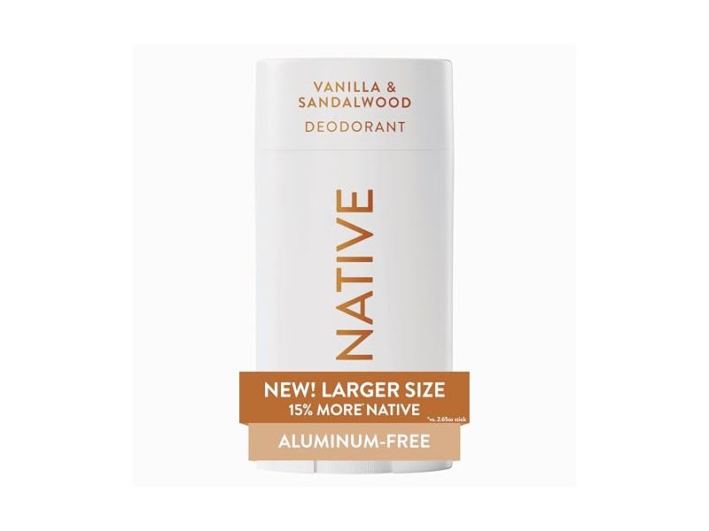 Native Deodorant, Vanilla & Sandalwood, 3.1 oz/88 g