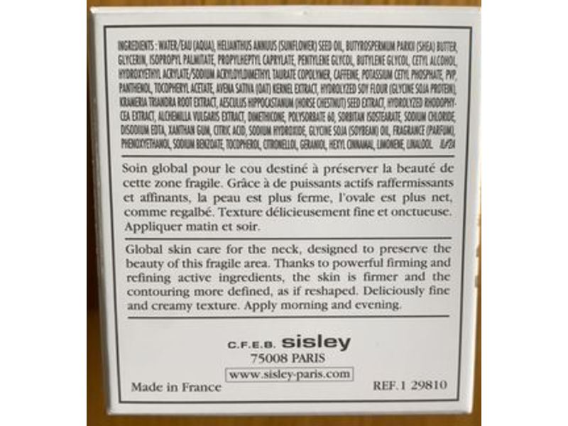 SISLEY Neck Cream The Enriched Formula Women, 1.6 fl oz/50 mL