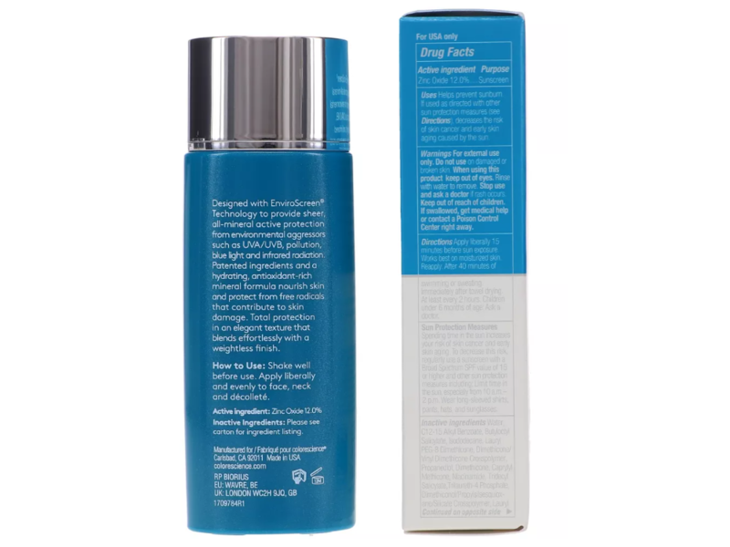 Colorescience Sunforgettable Total Protection Face Shield, Classic, SPF 50 PA++++, 1.8 fl oz/55 mL