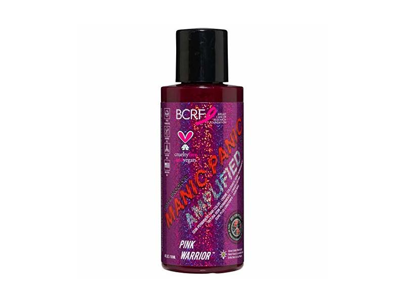 Manic Panic Amplified Semi-Permanent Hair Color, Pink Warrior, 4 fl oz/118 mL