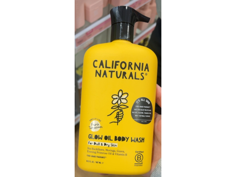 California Naturals Glow Oil Body Wash, 16.5 fl oz/487 mL