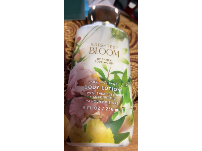 Bath & Body Works Brightest Bloom Body Lotion, Shea Butter + Coconut Oil, 8 fl oz/236 mL
