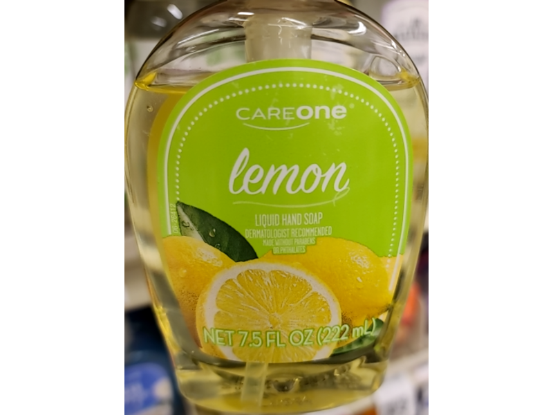 CareOne Liquid Hand Soap, Lemon, 7.5 fl oz/222 mL