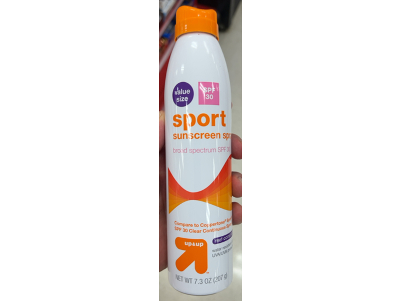 Up&Up Continuous Sunscreen Spray, SPF 30, 7.3 oz/207 g