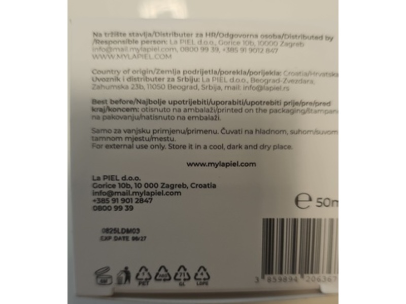 La Piel 99% Natural Underarm Detox Mask & Scrub, 50mL