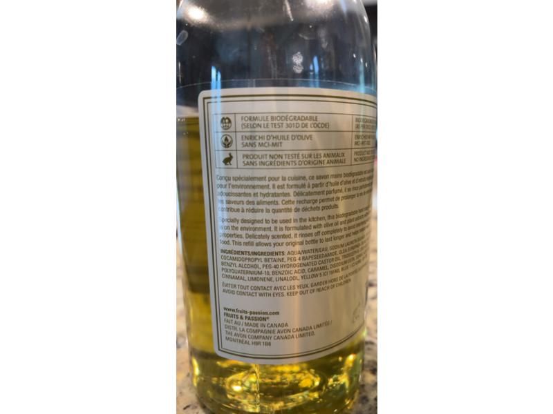 Cucina Fruit & Passion Hand Soap, Coriander & Olive Tree, 32.1 fl oz/950 mL