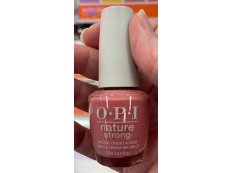 O.P.I Nature Strong Nail Lacquer, Knowledge Is Flower, 0.5 fl oz/15 mL