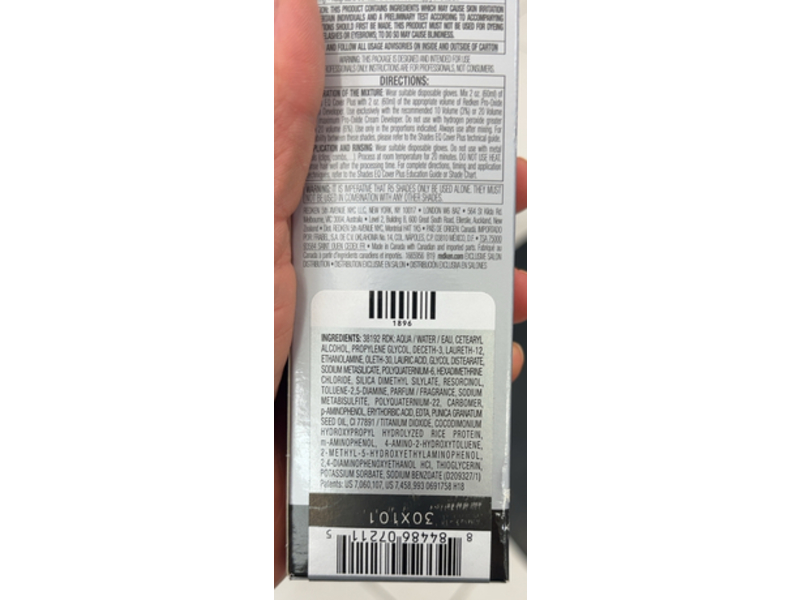 Redken Shades EQ Cover Plus Color Cream, 6M Mocha Ammonia, 2.1 oz/60 g