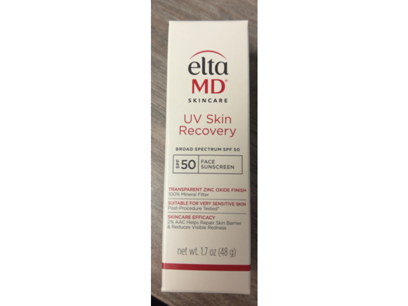 EltaMD Skincare UV Skin Recovery Face Sunscreen, SPF 50, 1.7 oz/48 g