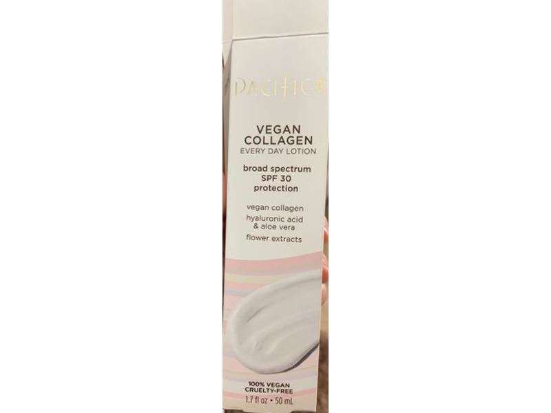 Pacifica Vegan Collagen Every Day Lotion, SPF 30 Protection, 1.7 fl oz/50 mL