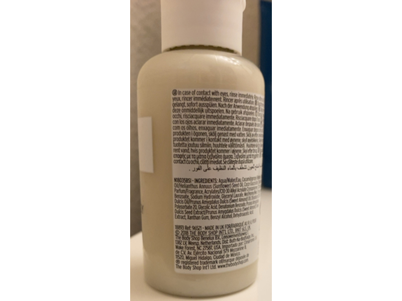 The Body Shop Shower Cream, Almond Milk & Honey, 2 fl oz/60 mL