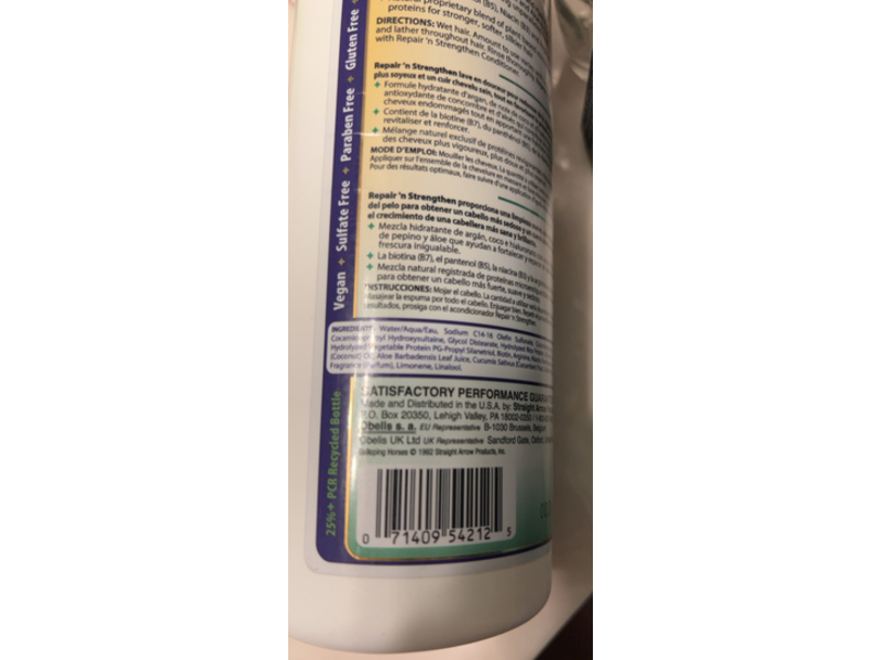 Mane 'n Tail Repair ‘n Strengthen Shampoo, Cucumber Aloe, 20 fl oz/591 mL