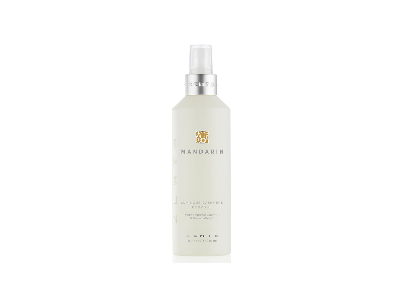 Zents Luminous Cashmere Body Oil, Mandarin, 8.1 fl oz/240 mL