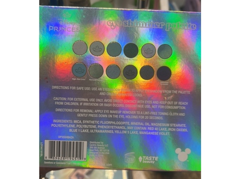Disney Princess Eye Shimmer Palette, 0.47 oz/13.5 g
