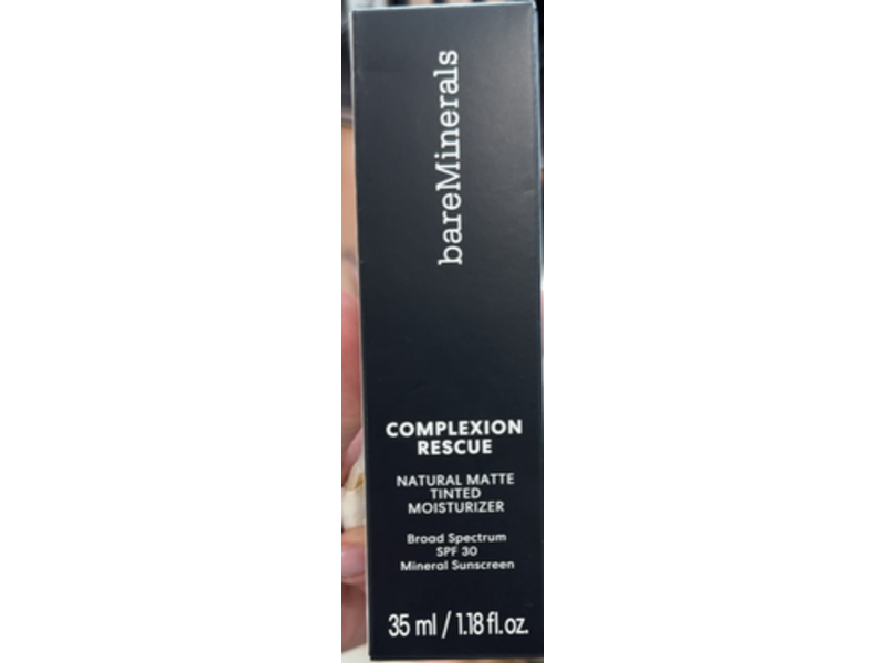 BareMinerals Complextion Rescue Matte Tinted Moisturizer, Chestnut 06, SPF 30, 1.18 fl oz/35 mL