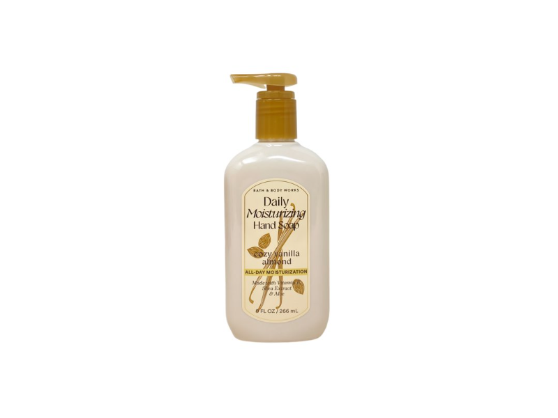 Bath & Body Works Daily Moisturizing Hand Soap, Cozy Vanilla Almond, 9 fl oz/266 mL