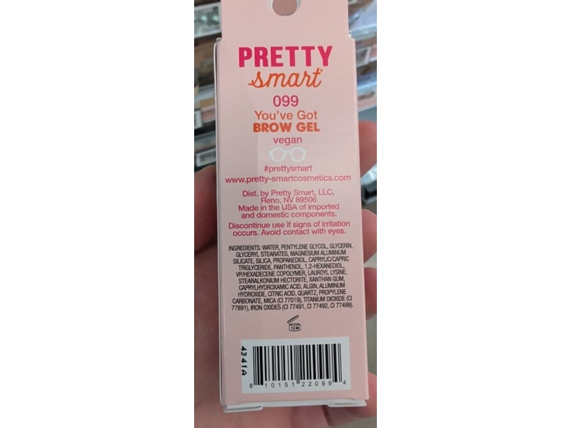 Pretty Smart You've Got Brow Gel, 099 Deep Brown, 0.11 fl oz/3.5 mL